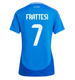 Italia Davide Frattesi #7 Hjemmedrakt Dame EM 2024 Kortermet