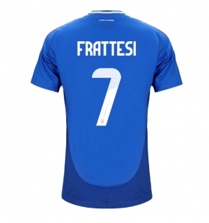Italia Davide Frattesi #7 Hjemmedrakt EM 2024 Kortermet