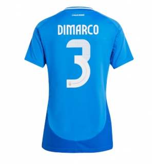 Italia Federico Dimarco #3 Hjemmedrakt Dame EM 2024 Kortermet