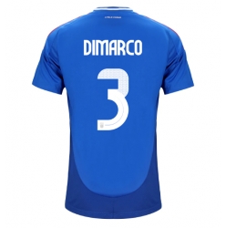 Italia Federico Dimarco #3 Hjemmedrakt EM 2024 Kortermet