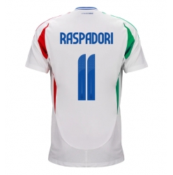Italia Giacomo Raspadori #11 Bortedrakt EM 2024 Kortermet
