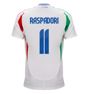 Italia Giacomo Raspadori #11 Bortedrakt EM 2024 Kortermet