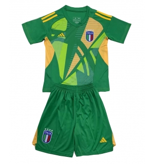 Italia Keeper Bortedraktsett Barn EM 2024 Kortermet (+ Korte bukser)