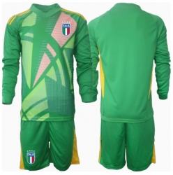 Italia Keeper Bortedraktsett Barn EM 2024 Langermet (+ Korte bukser)