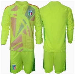 Italia Keeper Hjemmedraktsett Barn EM 2024 Langermet (+ Korte bukser)