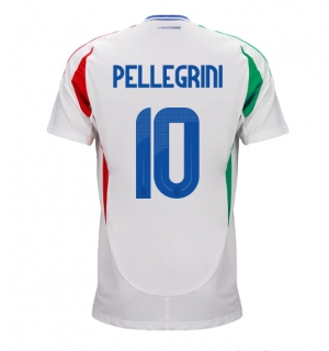 Italia Lorenzo Pellegrini #10 Bortedrakt EM 2024 Kortermet