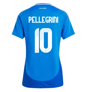 Italia Lorenzo Pellegrini #10 Hjemmedrakt Dame EM 2024 Kortermet