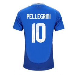 Italia Lorenzo Pellegrini #10 Hjemmedrakt EM 2024 Kortermet