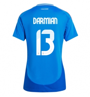 Italia Matteo Darmian #13 Hjemmedrakt Dame EM 2024 Kortermet