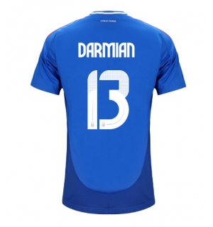 Italia Matteo Darmian #13 Hjemmedrakt EM 2024 Kortermet