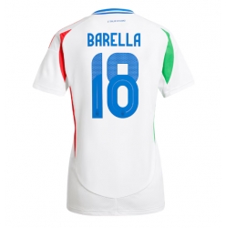 Italia Nicolo Barella #18 Bortedrakt Dame EM 2024 Kortermet