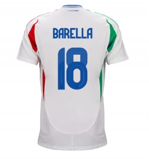 Italia Nicolo Barella #18 Bortedrakt EM 2024 Kortermet