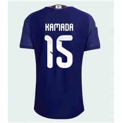 Japan Daichi Kamada #15 Hjemmedrakt VM 2026 Kortermet