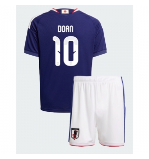 Japan Ritsu Doan #10 Hjemmedraktsett Barn VM 2026 Kortermet (+ Korte bukser)