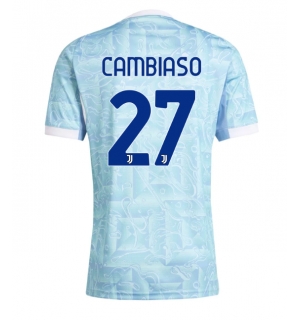Juventus Andrea Cambiaso #27 Bortedrakt 2025-26 Kortermet