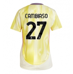 Juventus Andrea Cambiaso #27 Bortedrakt Dame 2024-25 Kortermet