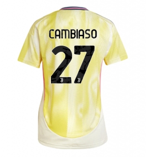 Juventus Andrea Cambiaso #27 Bortedrakt Dame 2024-25 Kortermet