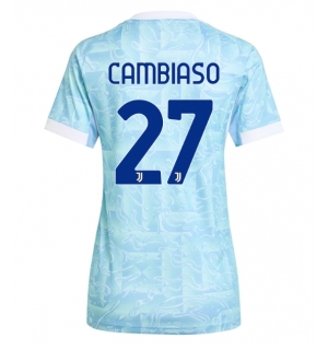 Juventus Andrea Cambiaso #27 Bortedrakt Dame 2025-26 Kortermet