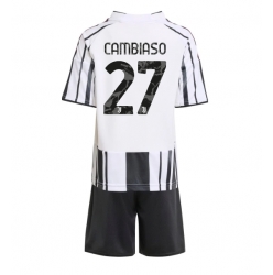Juventus Andrea Cambiaso #27 Hjemmedraktsett Barn 2025-26 Kortermet (+ Korte bukser)