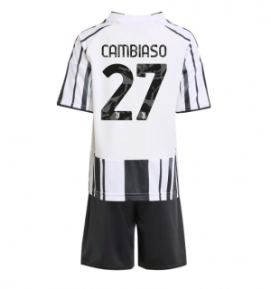 Juventus Andrea Cambiaso #27 Hjemmedraktsett Barn 2025-26 Kortermet (+ Korte bukser)