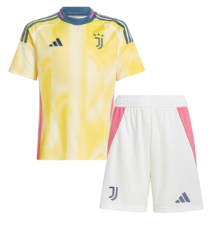 Juventus Bortedraktsett Barn 2024-25 Kortermet (+ Korte bukser)