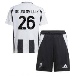 Juventus Douglas Luiz #26 Hjemmedraktsett Barn 2024-25 Kortermet (+ Korte bukser)