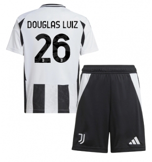 Juventus Douglas Luiz #26 Hjemmedraktsett Barn 2024-25 Kortermet (+ Korte bukser)
