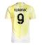 Juventus Dusan Vlahovic #9 Bortedrakt 2024-25 Kortermet