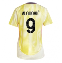 Juventus Dusan Vlahovic #9 Bortedrakt Dame 2024-25 Kortermet