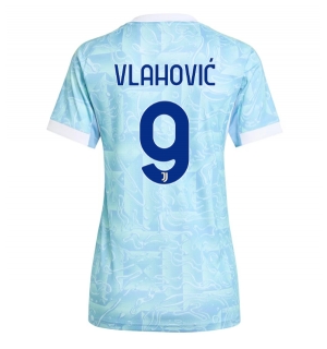 Juventus Dusan Vlahovic #9 Bortedrakt Dame 2025-26 Kortermet