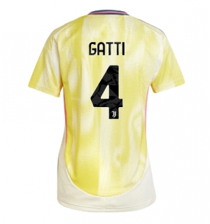 Juventus Federico Gatti #4 Bortedrakt Dame 2024-25 Kortermet