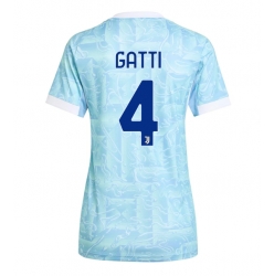 Juventus Federico Gatti #4 Bortedrakt Dame 2025-26 Kortermet