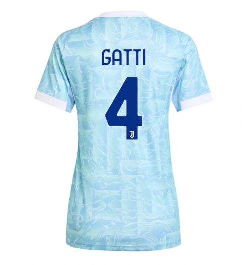 Juventus Federico Gatti #4 Bortedrakt Dame 2025-26 Kortermet Juventus Federico Gatti #4 Bortedrakt Dame 2025-26 Kortermet