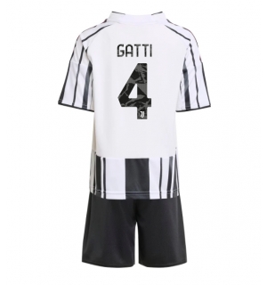 Juventus Federico Gatti #4 Hjemmedraktsett Barn 2025-26 Kortermet (+ Korte bukser)