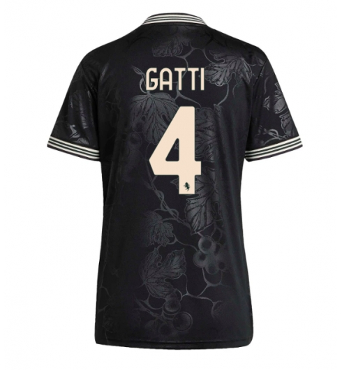 Juventus Federico Gatti #4 Tredjedrakt Dame 2025-26 Kortermet Juventus Federico Gatti #4 Tredjedrakt Dame 2025-26 Kortermet