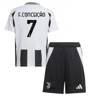 Juventus Francisco Conceicao #7 Hjemmedraktsett Barn 2024-25 Kortermet (+ Korte bukser)