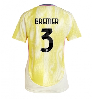 Juventus Gleison Bremer #3 Bortedrakt Dame 2024-25 Kortermet