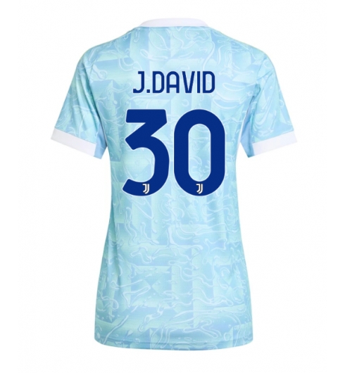 Juventus Jonathan David #30 Bortedrakt Dame 2025-26 Kortermet Juventus Jonathan David #30 Bortedrakt Dame 2025-26 Kortermet