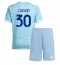 Juventus Jonathan David #30 Bortedraktsett Barn 2025-26 Kortermet (+ Korte bukser)