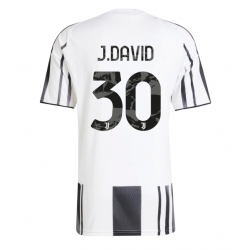 Juventus Jonathan David #30 Hjemmedrakt 2025-26 Kortermet