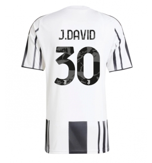 Juventus Jonathan David #30 Hjemmedrakt 2025-26 Kortermet