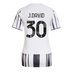 Juventus Jonathan David #30 Hjemmedrakt Dame 2025-26 Kortermet