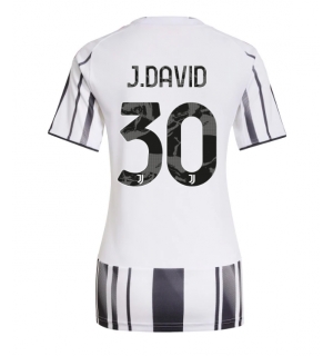 Juventus Jonathan David #30 Hjemmedrakt Dame 2025-26 Kortermet