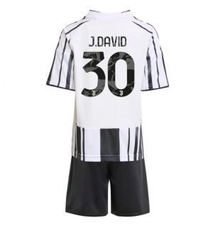 Juventus Jonathan David #30 Hjemmedraktsett Barn 2025-26 Kortermet (+ Korte bukser)