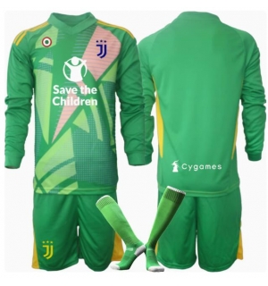 Juventus Keeper Bortedraktsett Barn 2024-25 Langermet (+ Korte bukser)