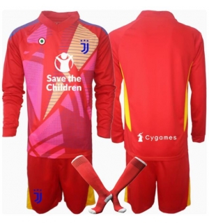 Juventus Keeper Hjemmedraktsett Barn 2024-25 Langermet (+ Korte bukser)