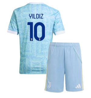 Juventus Kenan Yildiz #10 Bortedraktsett Barn 2025-26 Kortermet (+ Korte bukser)