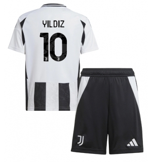 Juventus Kenan Yildiz #10 Hjemmedraktsett Barn 2024-25 Kortermet (+ Korte bukser)