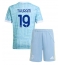 Juventus Khephren Thuram #19 Bortedraktsett Barn 2025-26 Kortermet (+ Korte bukser)