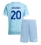 Juventus Lois Openda #20 Bortedraktsett Barn 2025-26 Kortermet (+ Korte bukser)